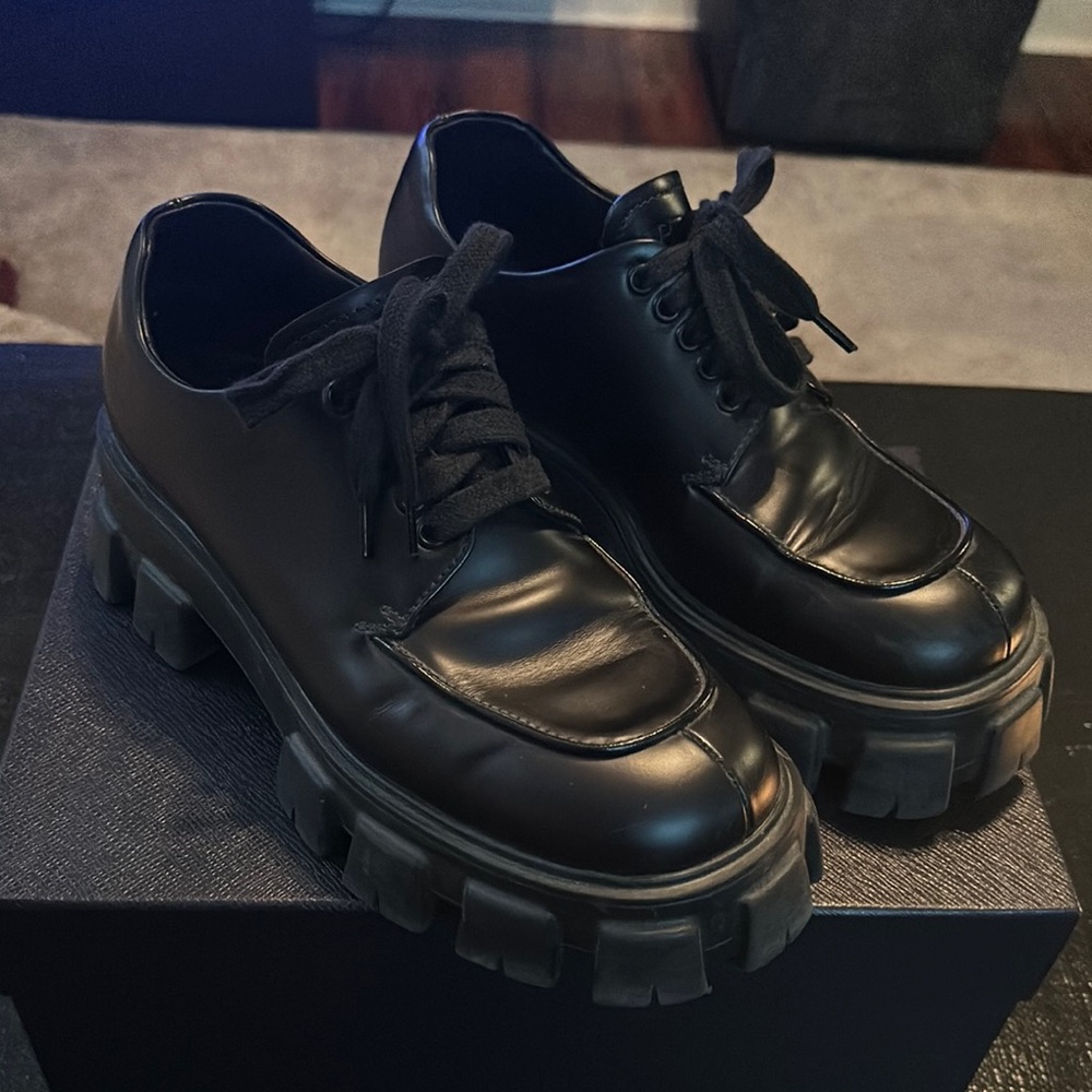 Prada Monolith Oxfords